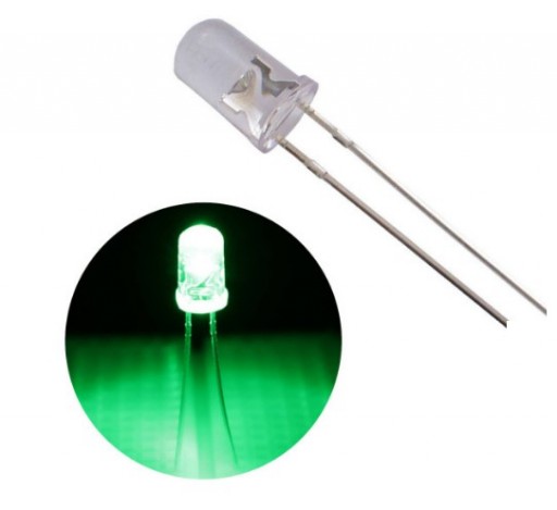 Led 5mm Redondo Verde Esmeralda